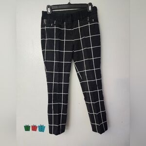 Candies Audrey Ankle Black And White Capris Size 5